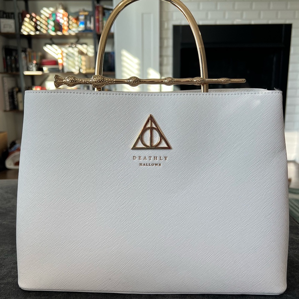 Loungefly Harry Potter Elder Wand Handbag Purse - White Gold